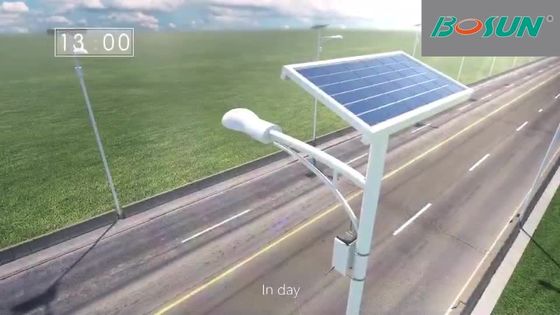 Все в одном поляке уличного света 18V СИД 14000lm 30W 80W солнечном приведенном в действие установить
